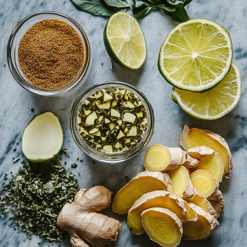 Brazilian Mounjaro Drink: Simple Metabolism Booster for Weight Loss 12 u1471415212 Flat lay of ingredients for Brazilian Mounjaro dr b9a2eb6d 3d5d 4b09 9ec1 4d6e3db168b1 2