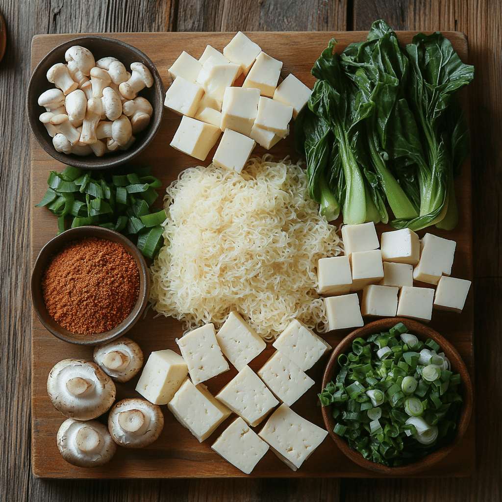 Japanese Mounjaro Recipe: Simple, Healthy, and Delicious Fusion 10 u1471415212 Flat lay of ingredients tofu konjac noodles miso cf96e513 c599 450b 9a48 bc4520dd49e8 0