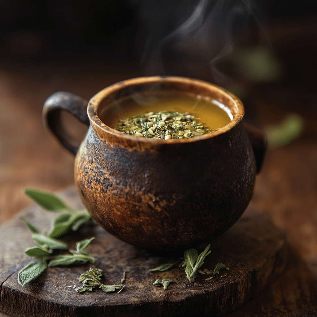 Brazilian Mounjaro Drink: Simple Metabolism Booster for Weight Loss 13 u1471415212 Steaming cup of freshly brewed yerba mate with he 80bf2782 98fd 4a42 967a b301efc722ce 0 1