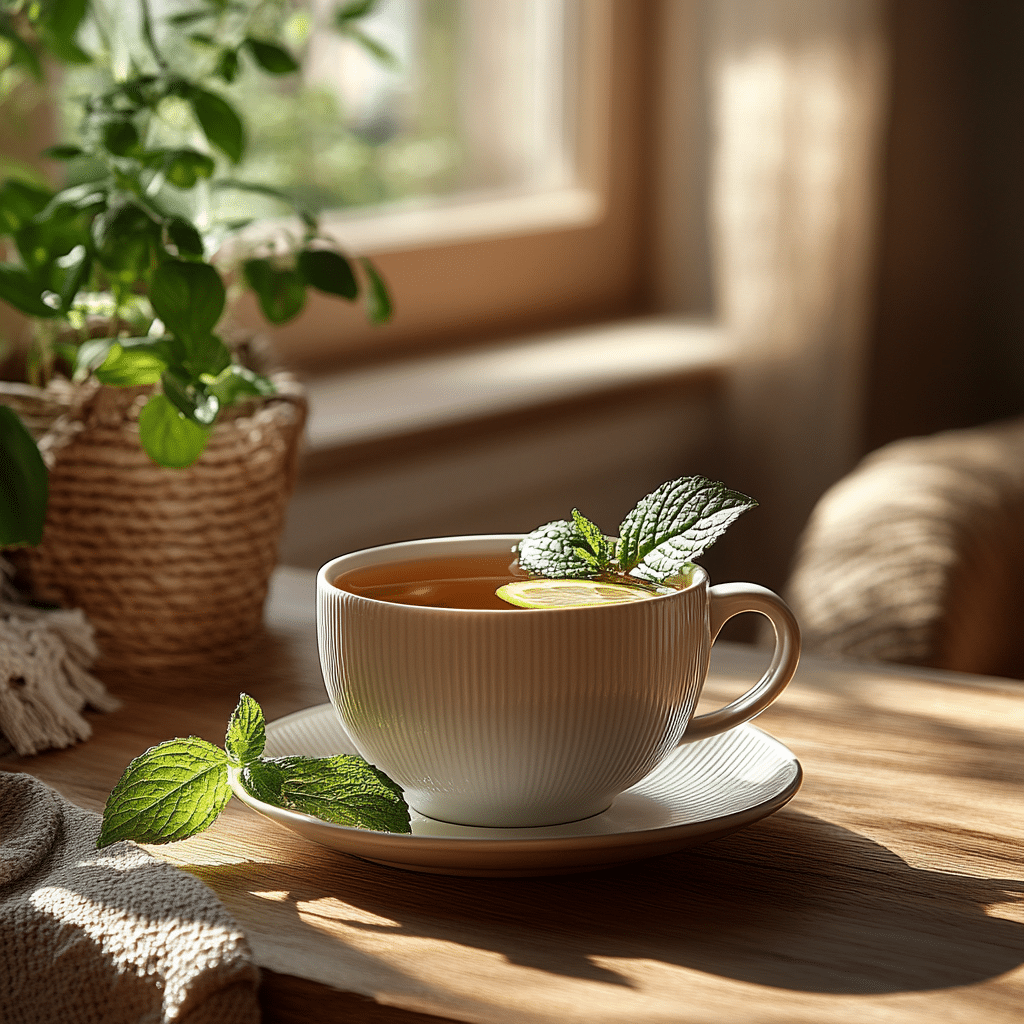 Lemon Balm Recipe for Weight Loss That Actually Works 11 u1471415212 Tea mug covered with a saucer while lemon balm st 3ebdf4fa ef4a 4efb 8db8 d2bcda3df2de 1