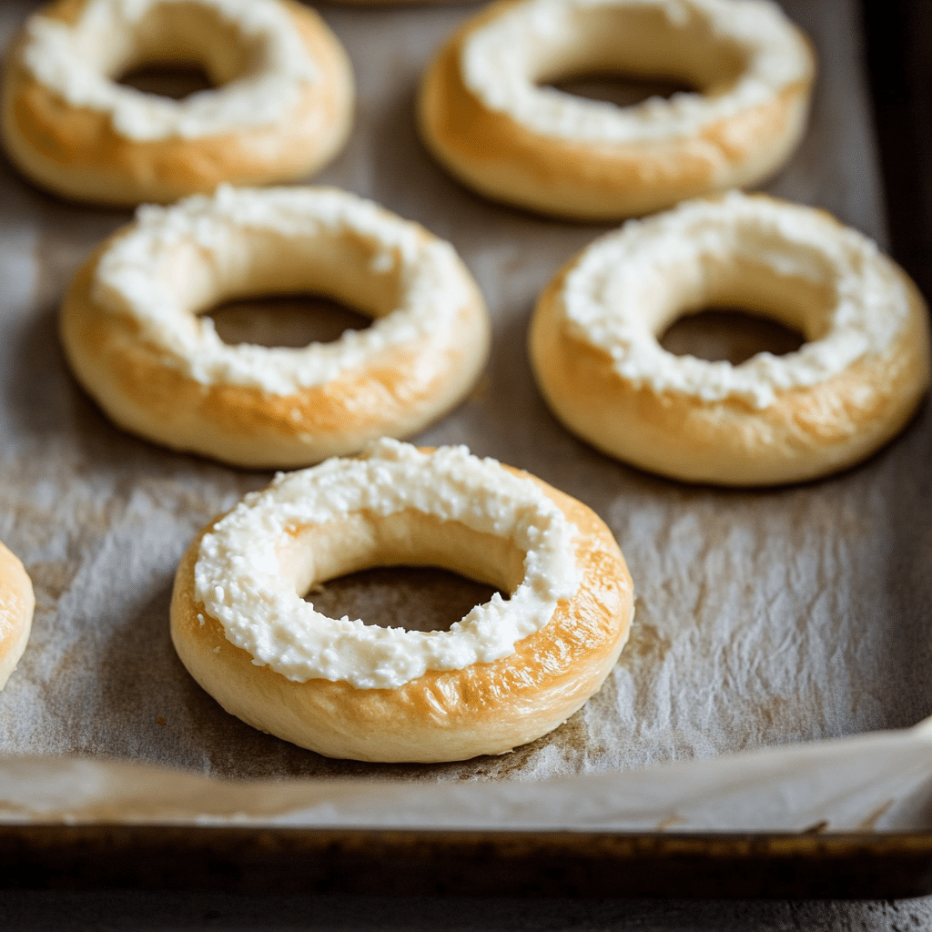Cottage Cheese Bagels: Delicious High-Protein Breakfast You’ll Love 10 u1471415212 Unbaked cottage cheese bagels formed into rings o 920b3b2d 875f 4f0d b7d0 264506c7eab7 2